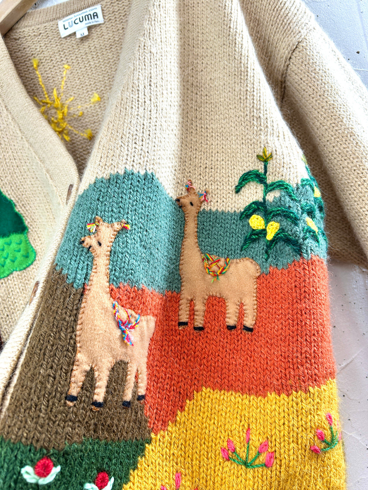 Vintage Knit Cardigan 〜MADE IN PERU〜 [I33919]