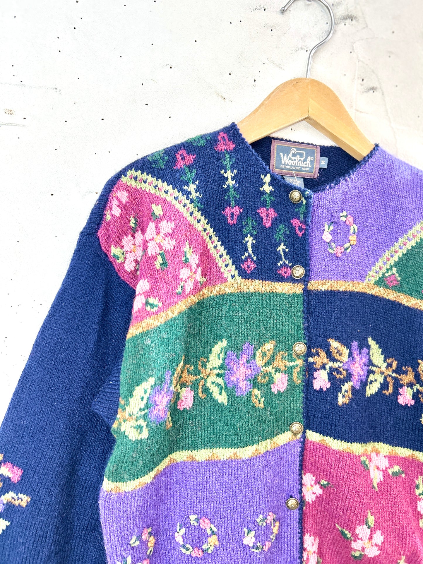 Vintage Knit Cardigan 〜Woolrich〜 [J30617]