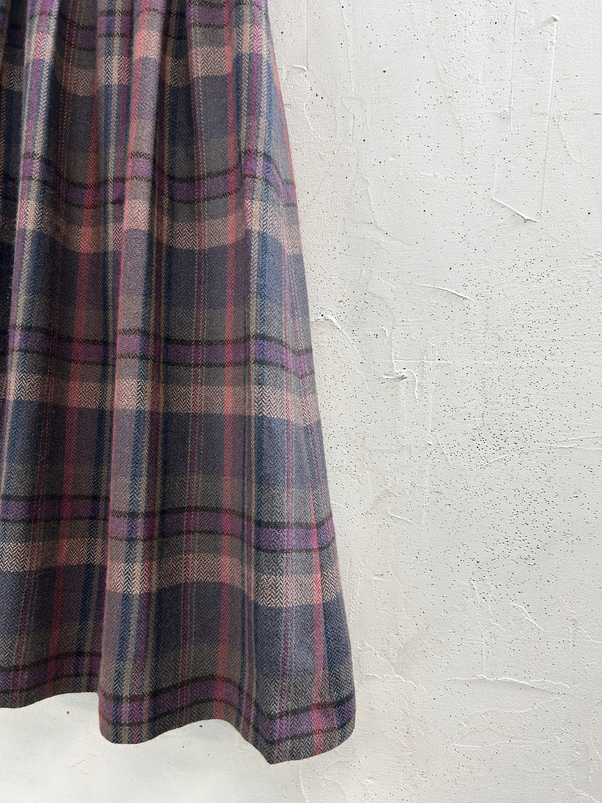 Vintage Plaid Skirt [J34052]