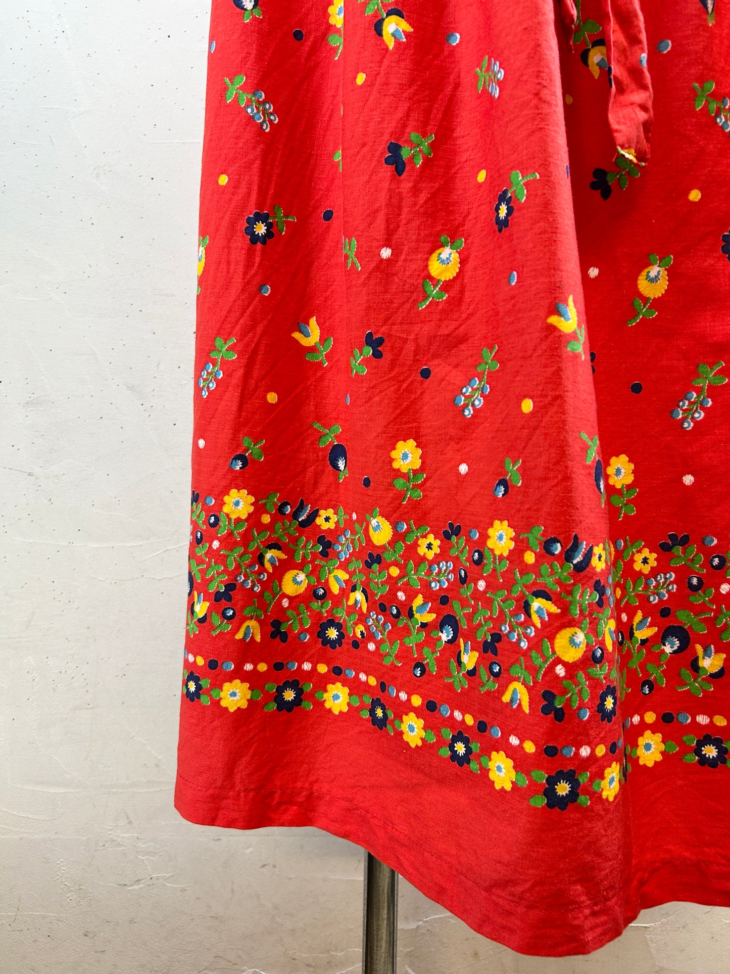Vintage Dress ‘70s MADE IN USA [H30843]