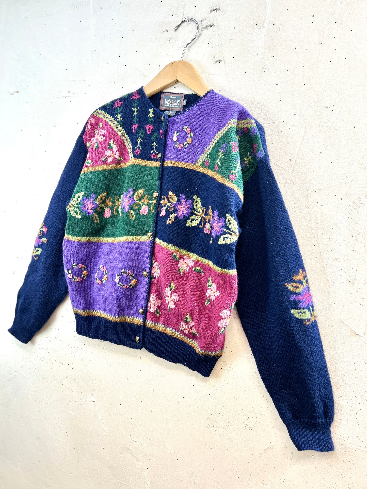 Vintage Knit Cardigan 〜Woolrich〜 [J30617]