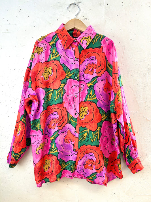Vintage Silk Shirt ［I30255］