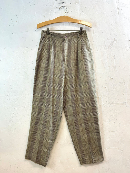 Vintage Check Pants  [K30877]