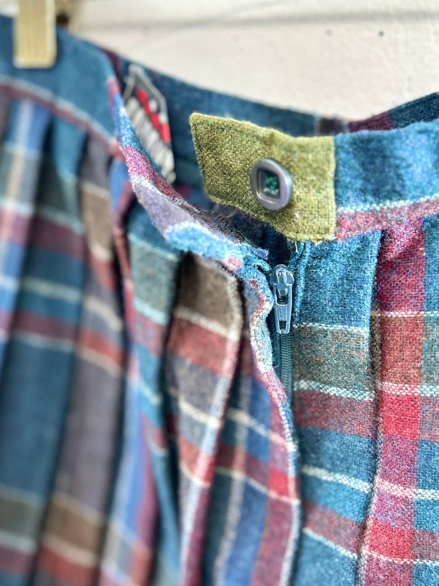 Vintage Plaid Skirt [K30768]