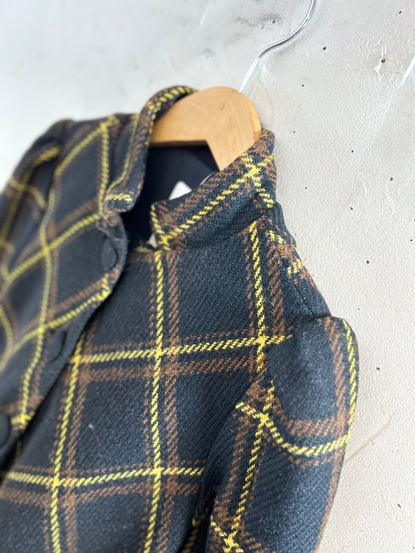 Vintage Plaid Coat  [L30964]
