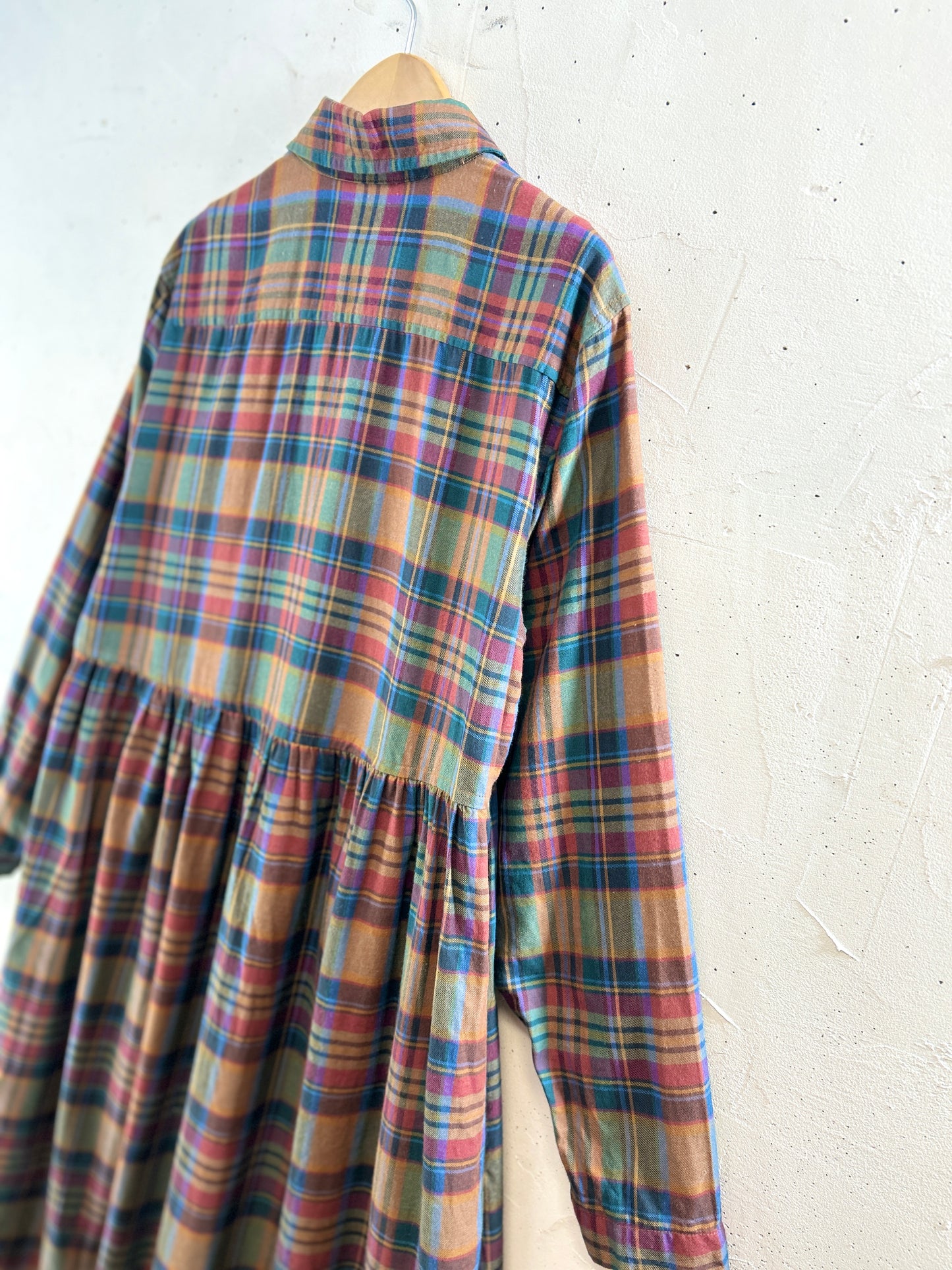 Vintage Plaid Dress [K30735]