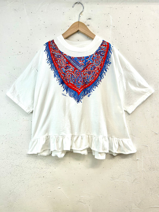 Vintage T Shirt 〜Funny dot CRAZY〜 [E32398]