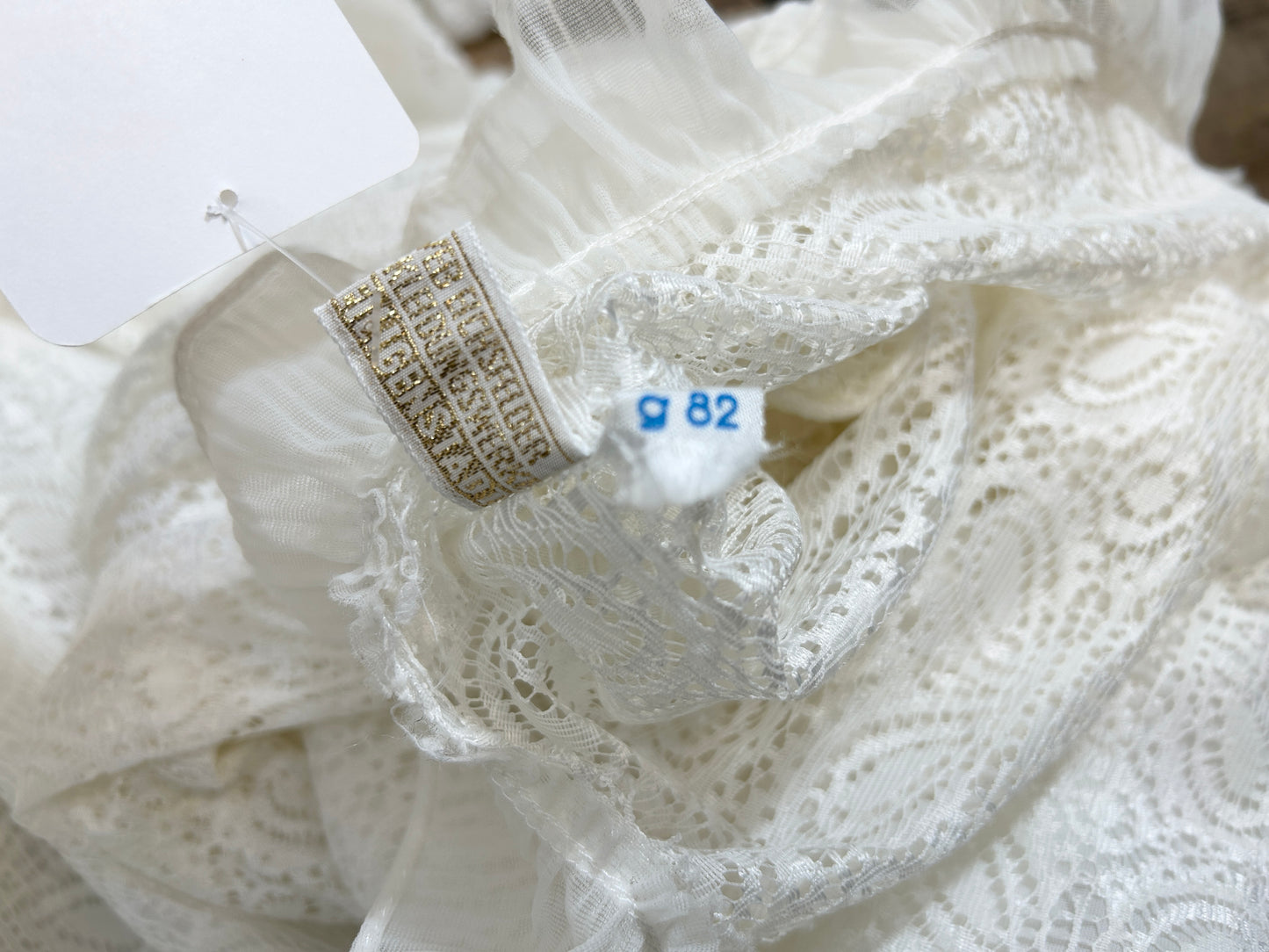 Vintage White Lace Dress [K30815]