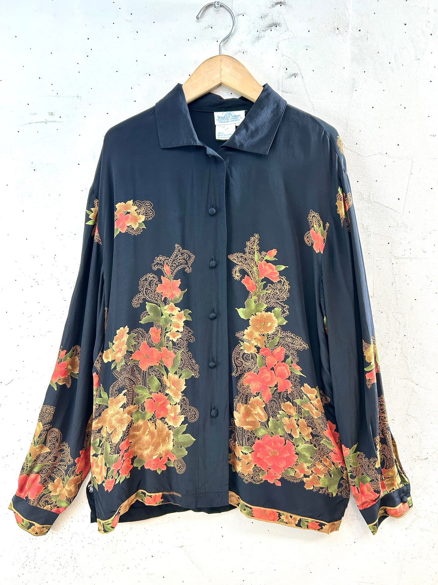 Vintage Silk Shirt ［J30512]
