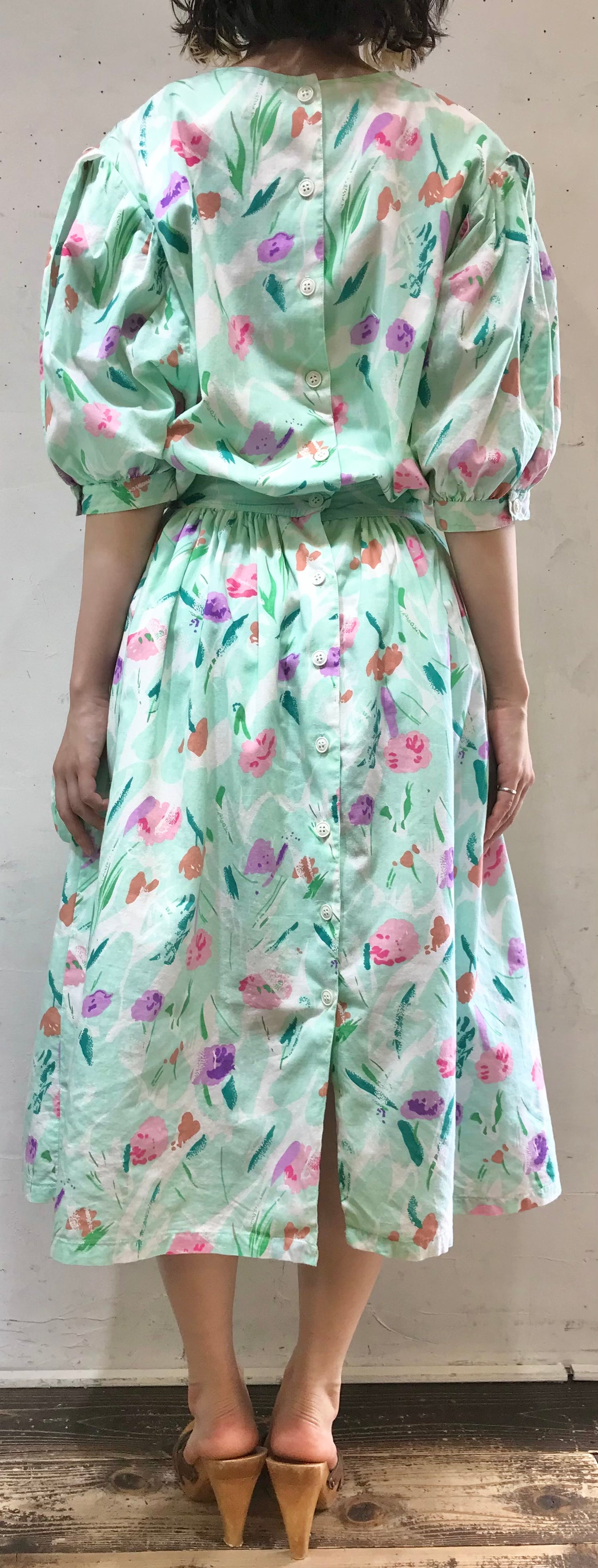 Vintage Flower Dress[G24556]