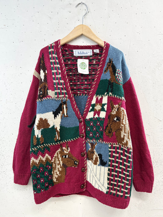 Vintage Cotton  Knit Cardigan [B31485]