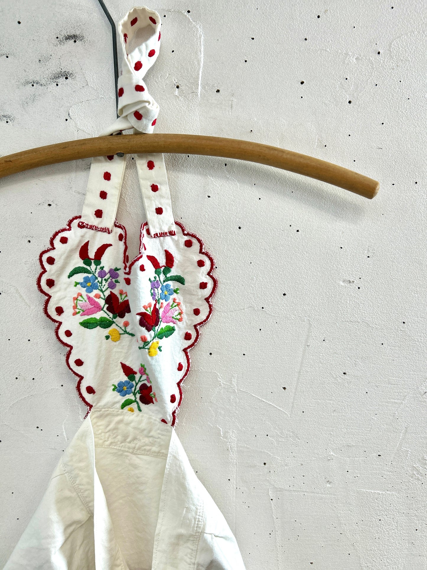 Vintage Embroidery Apron [A31292]