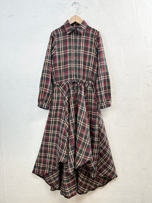 Vintage Check Dress [I33977]
