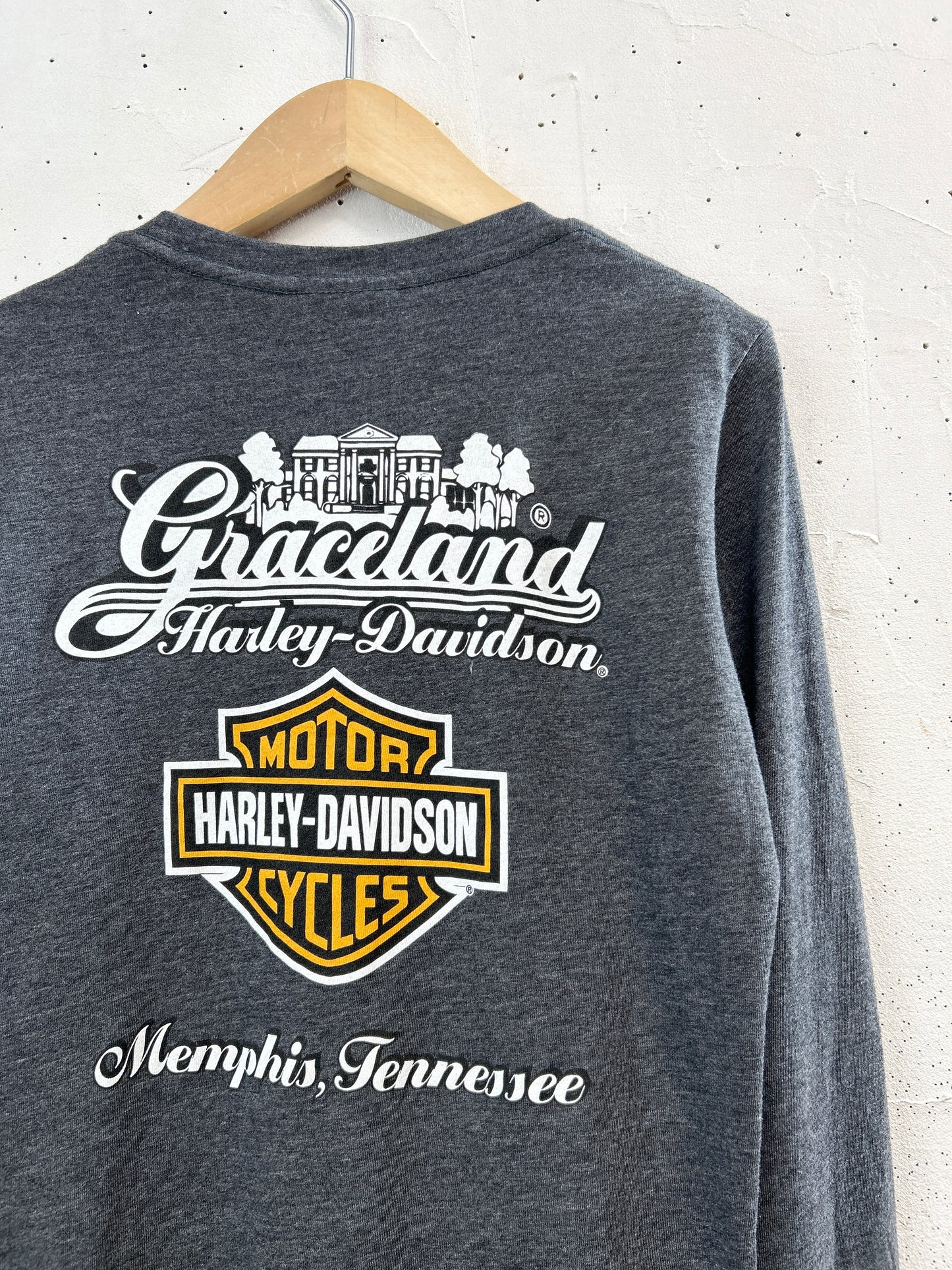 Vintage Long Sleeve Shirt 〜Harley Davidson〜 [E32445]