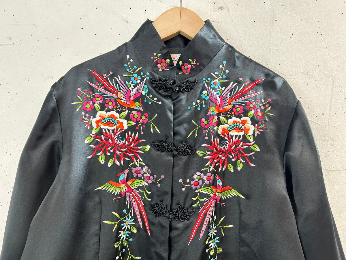 Vintage Silk China Jacket 〜Plum Blossoms〜[I33868]