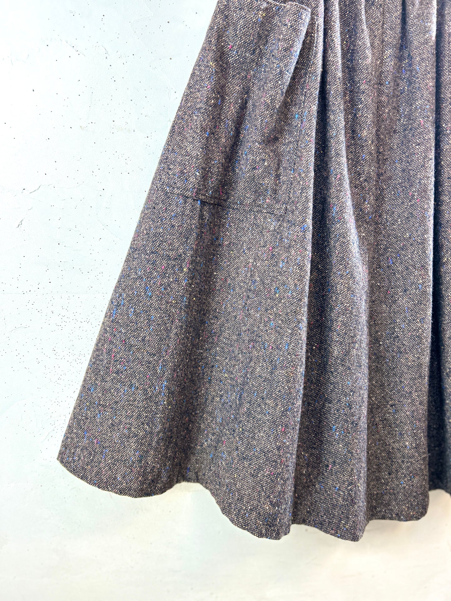 Vintage Tweed Skirt  [K30917]