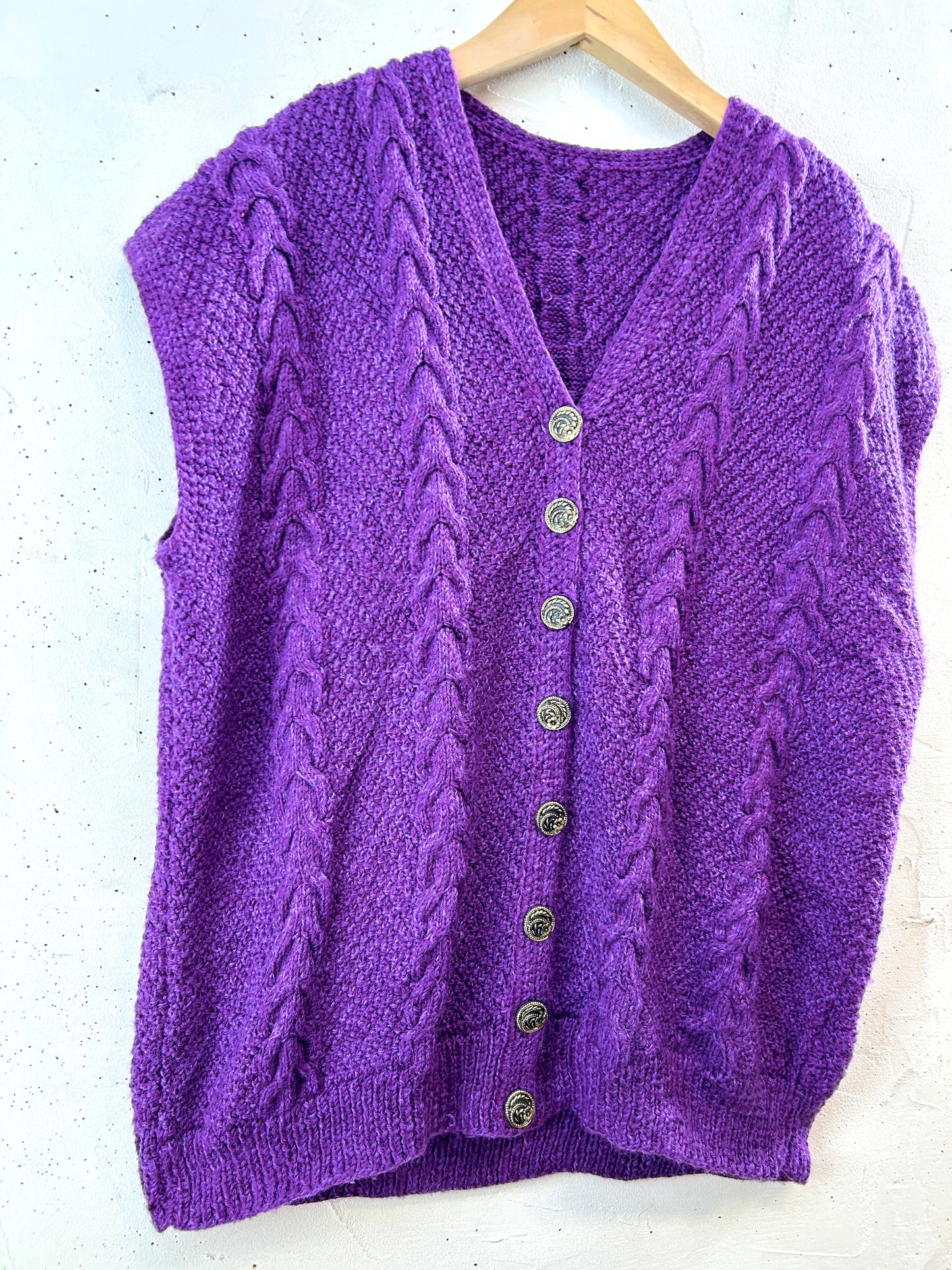 Vintage Knit Vest [J30677]