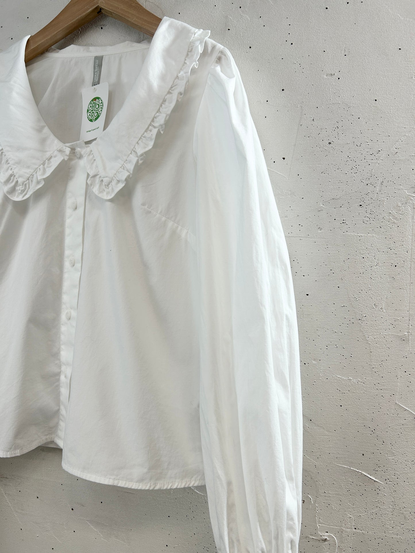 Vintage White Blouse [I33741]