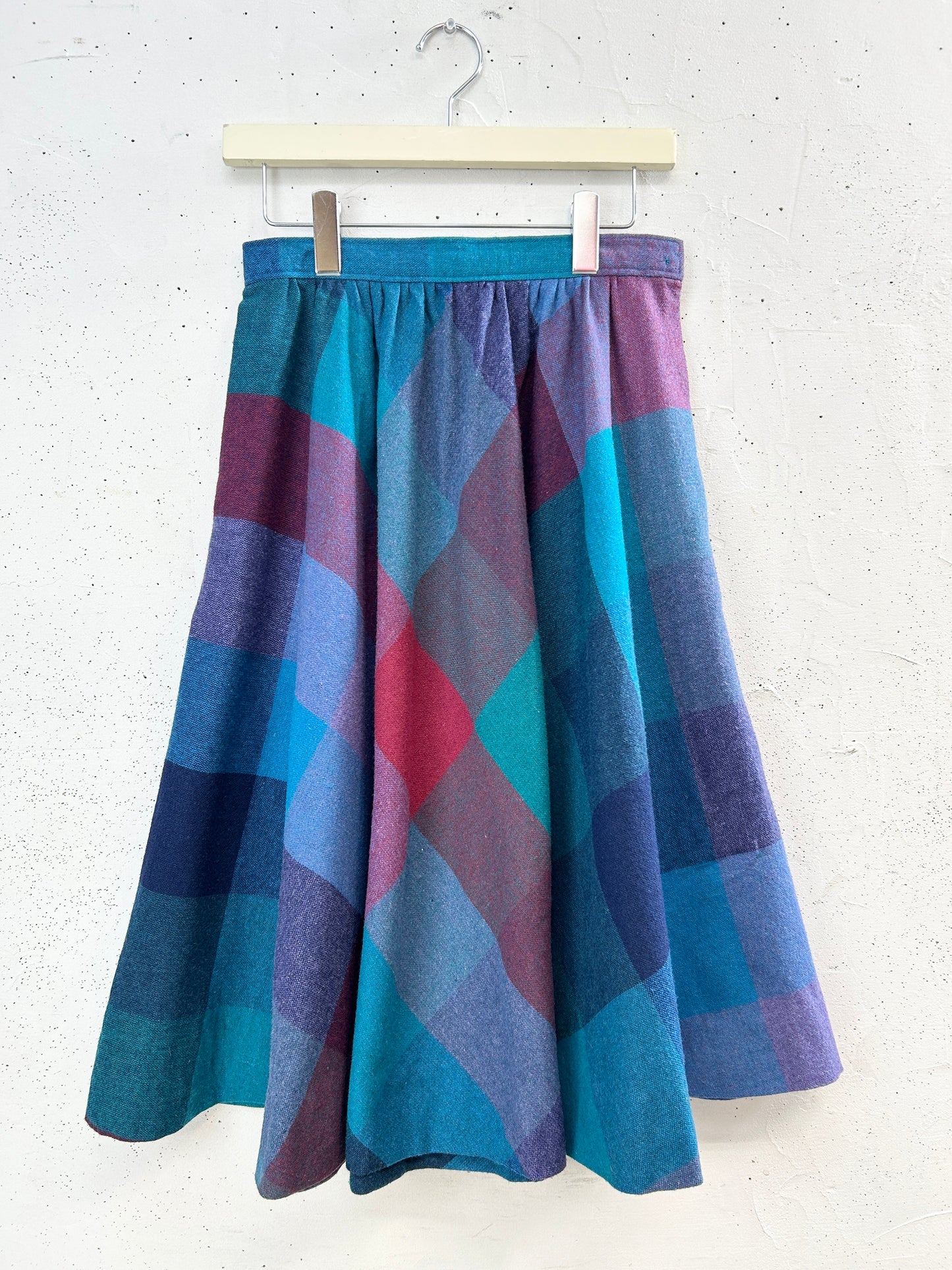 Vintage Plaid Skirt  [I33753]