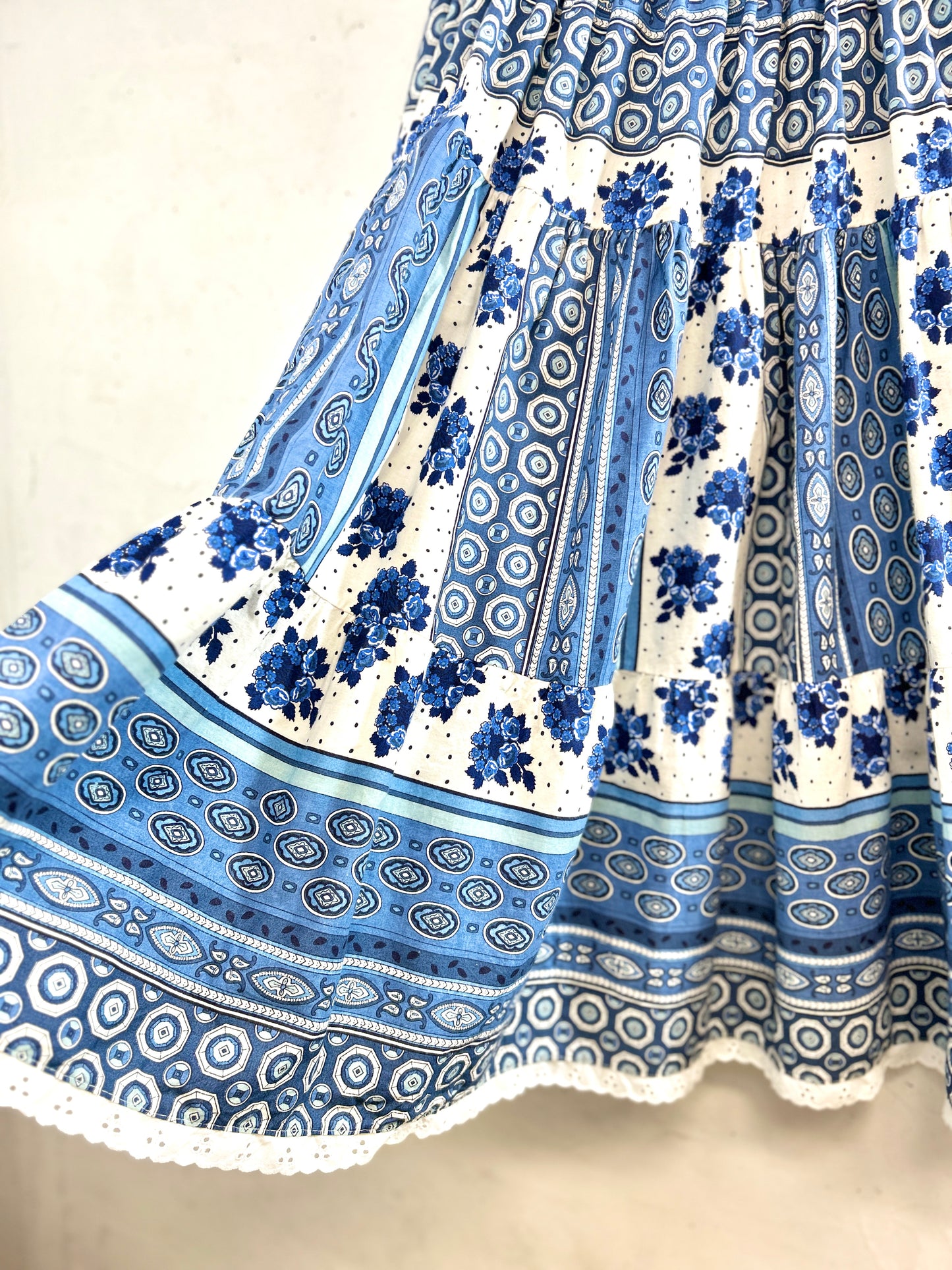 Vintage Tiered Skirt  MADE IN FRANCE [L31153]