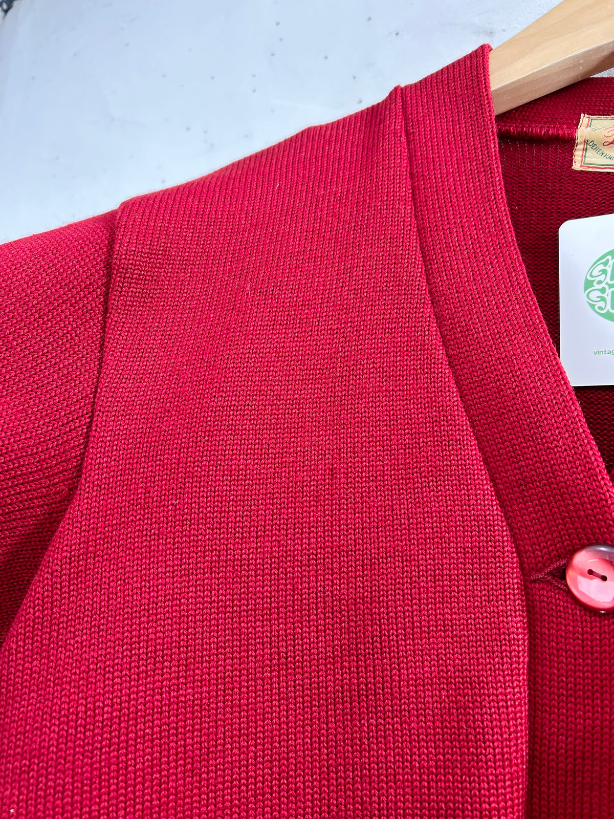 '60s Vintage Lettered Knit  Cardigan [I34043]