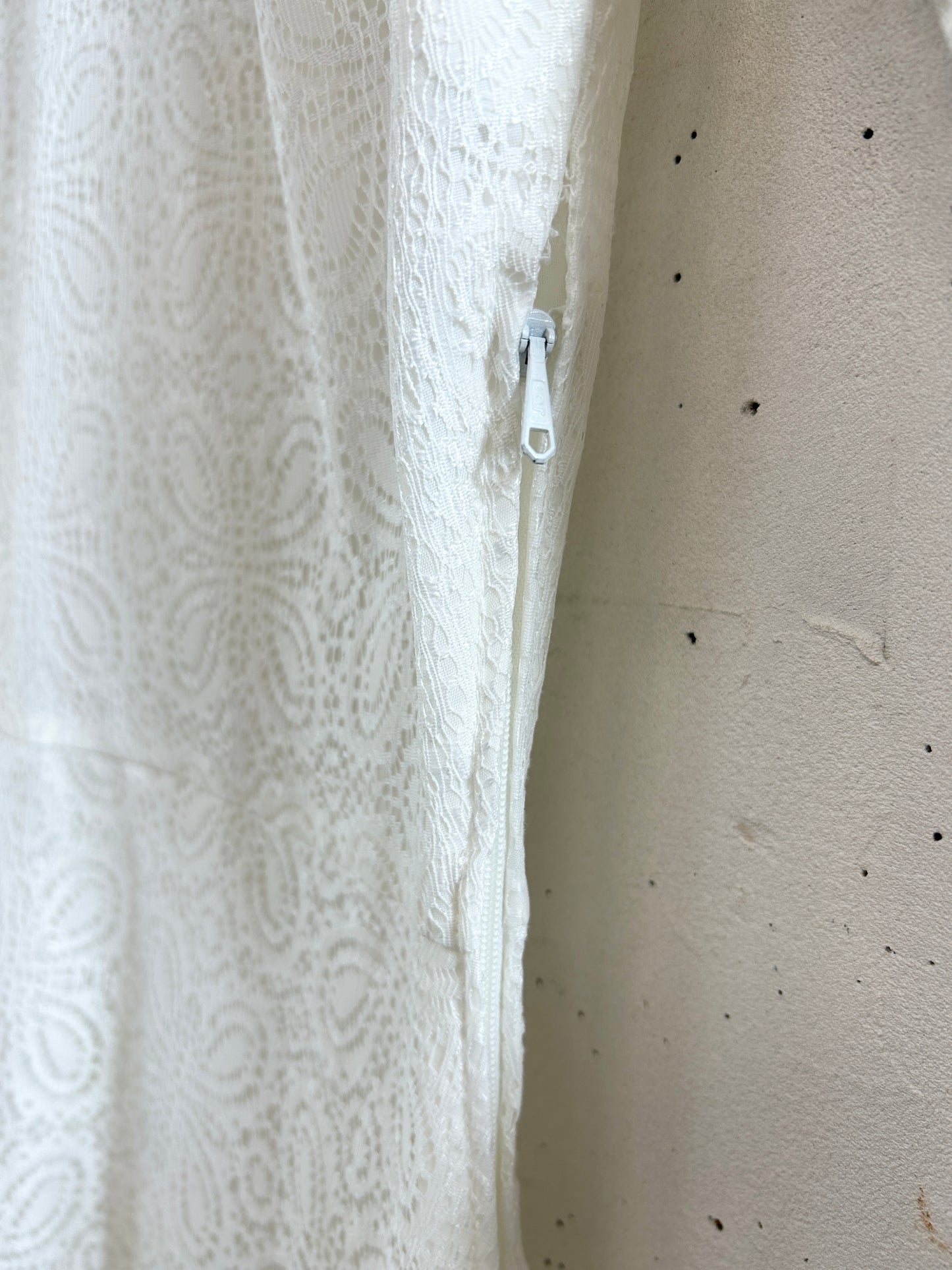 Vintage White Lace Dress [K30815]