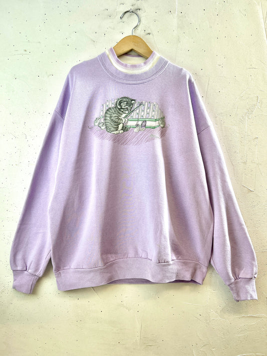 Vintage Custom Sweat 〜MORNING SUN〜 MADE IN USA [I30245]