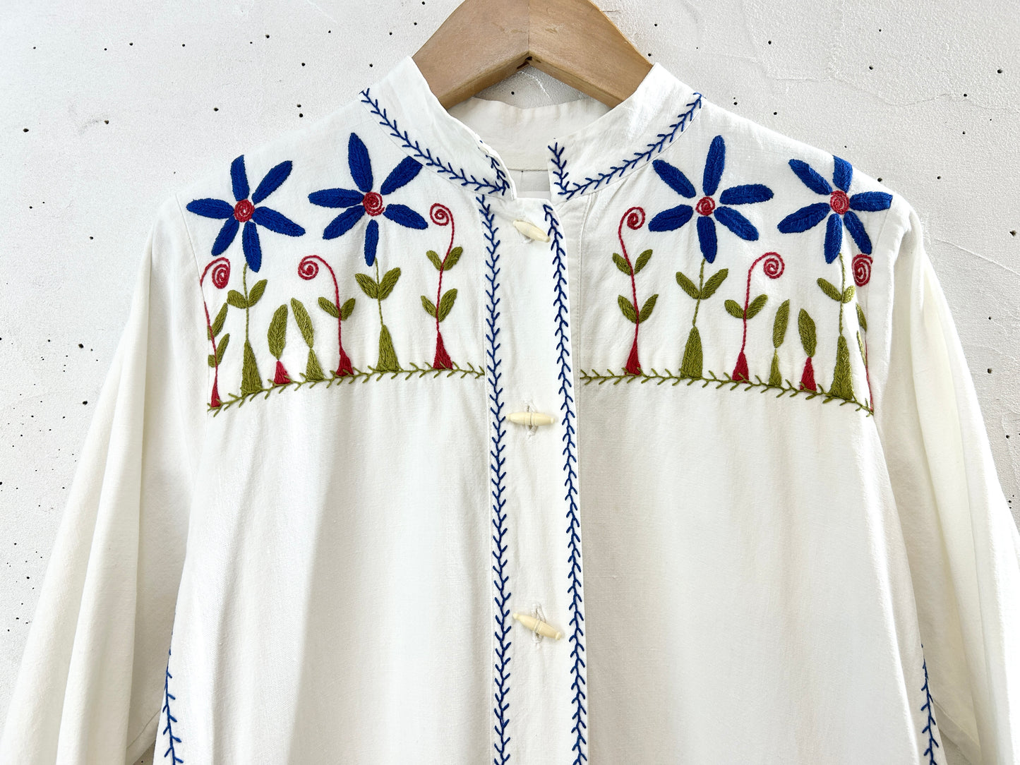 '70sVintage Embroidery Dress [H30902]