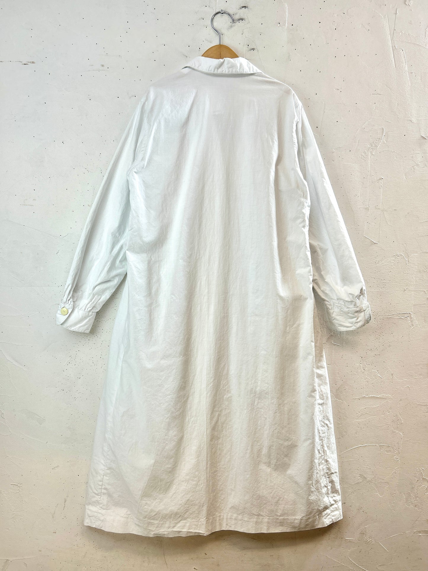 ’50s Vintage White Work Coat  [J30609]