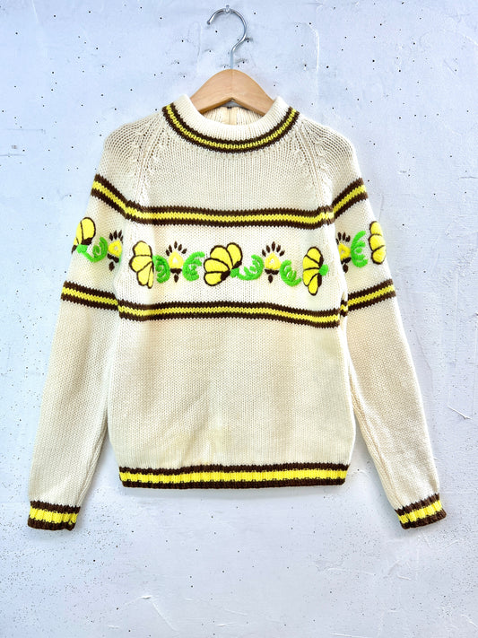 ’70s Vintage Knit Sweater  [L31152]