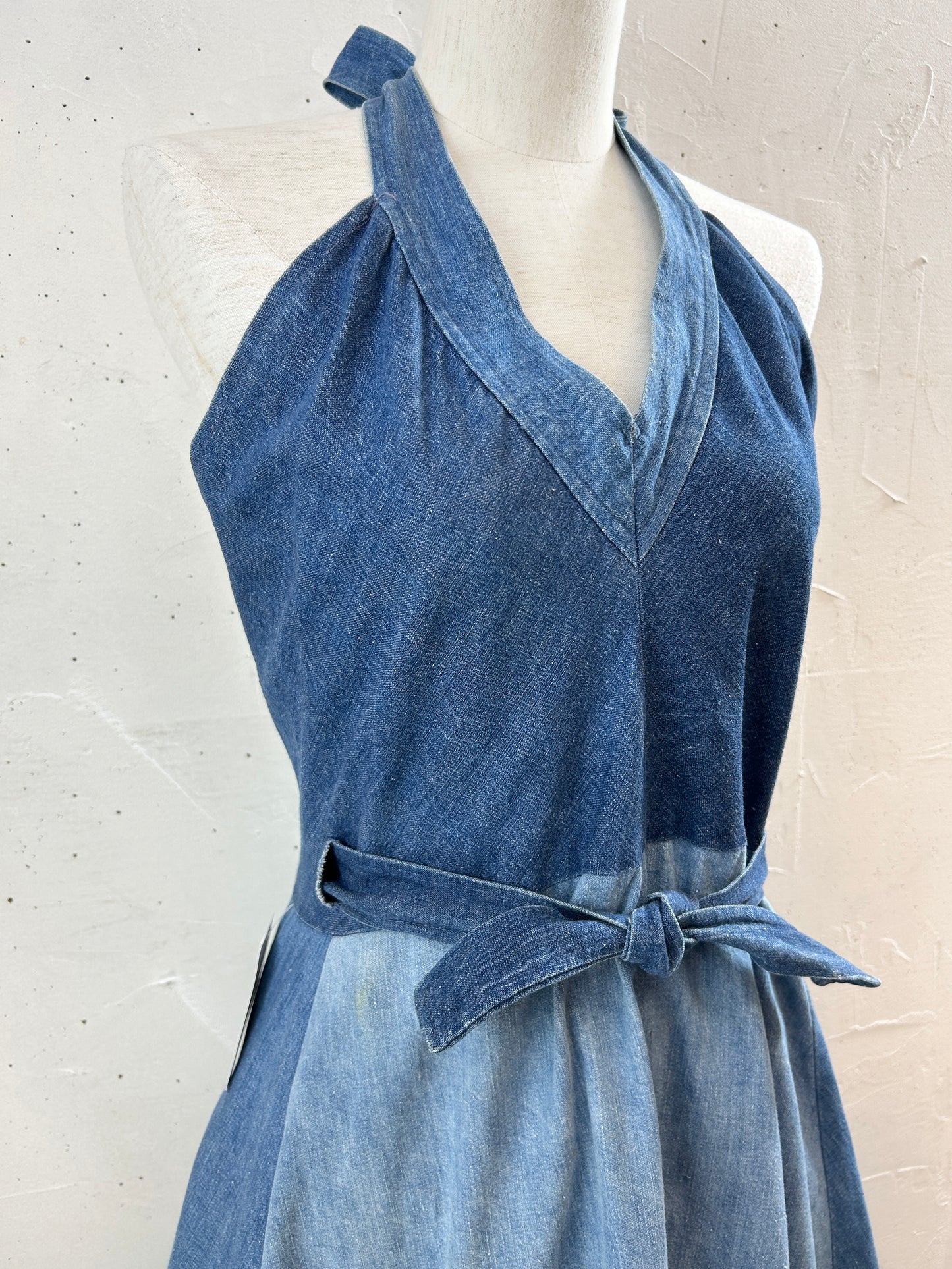 Vintage Dress '70s Denim [H30837]