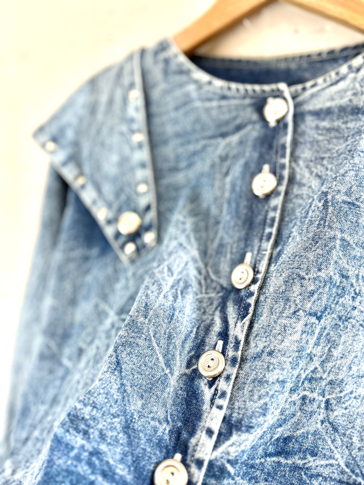 Vintage Denim Tops MADE IN Levanon [H30939]