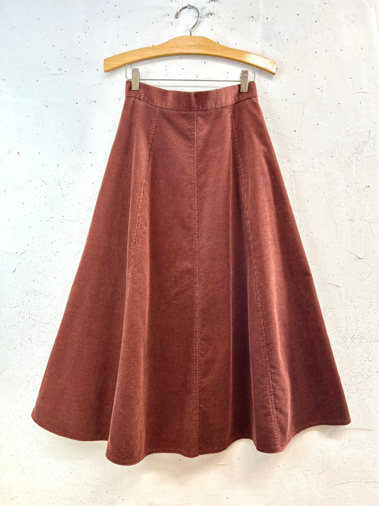 Vintage Corduroy Skirt 〜COTSWOLD〜 MADE IN THE UK [L31008]