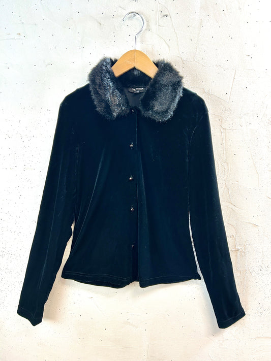 Vintage velours tops [K30871]