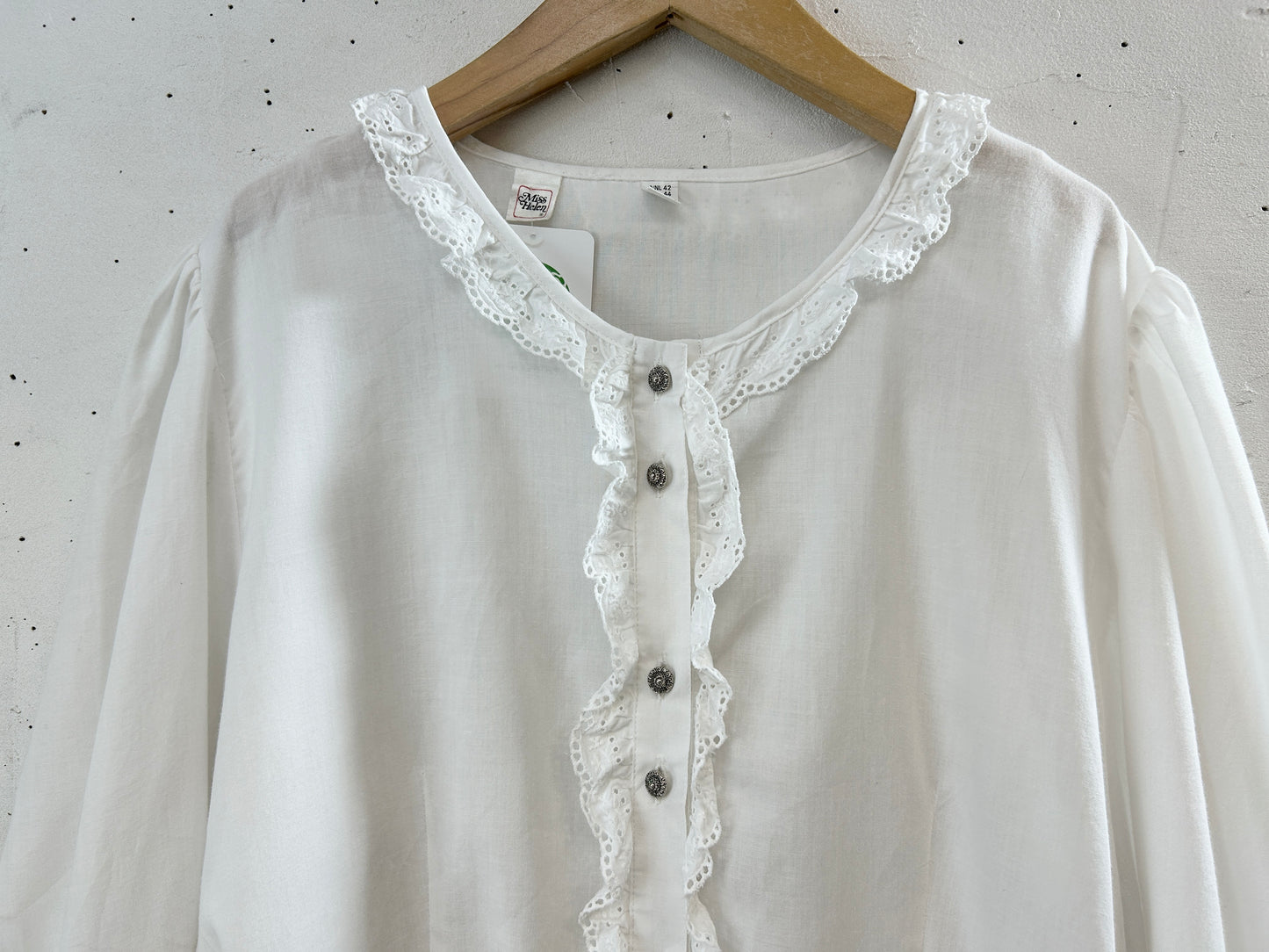 Vintage White Blouse [H30789]