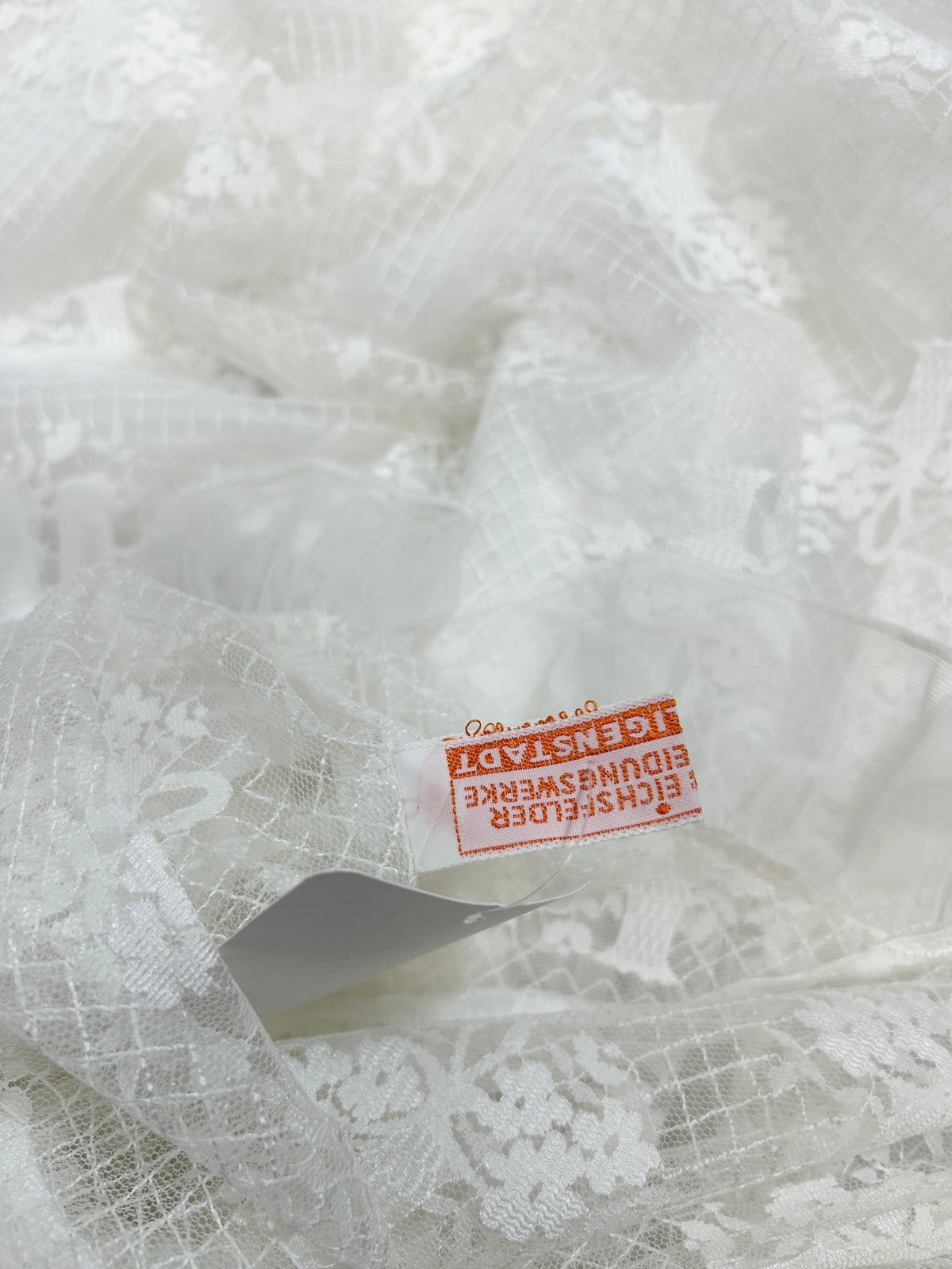 Vintage White Lace Dress [I33820]