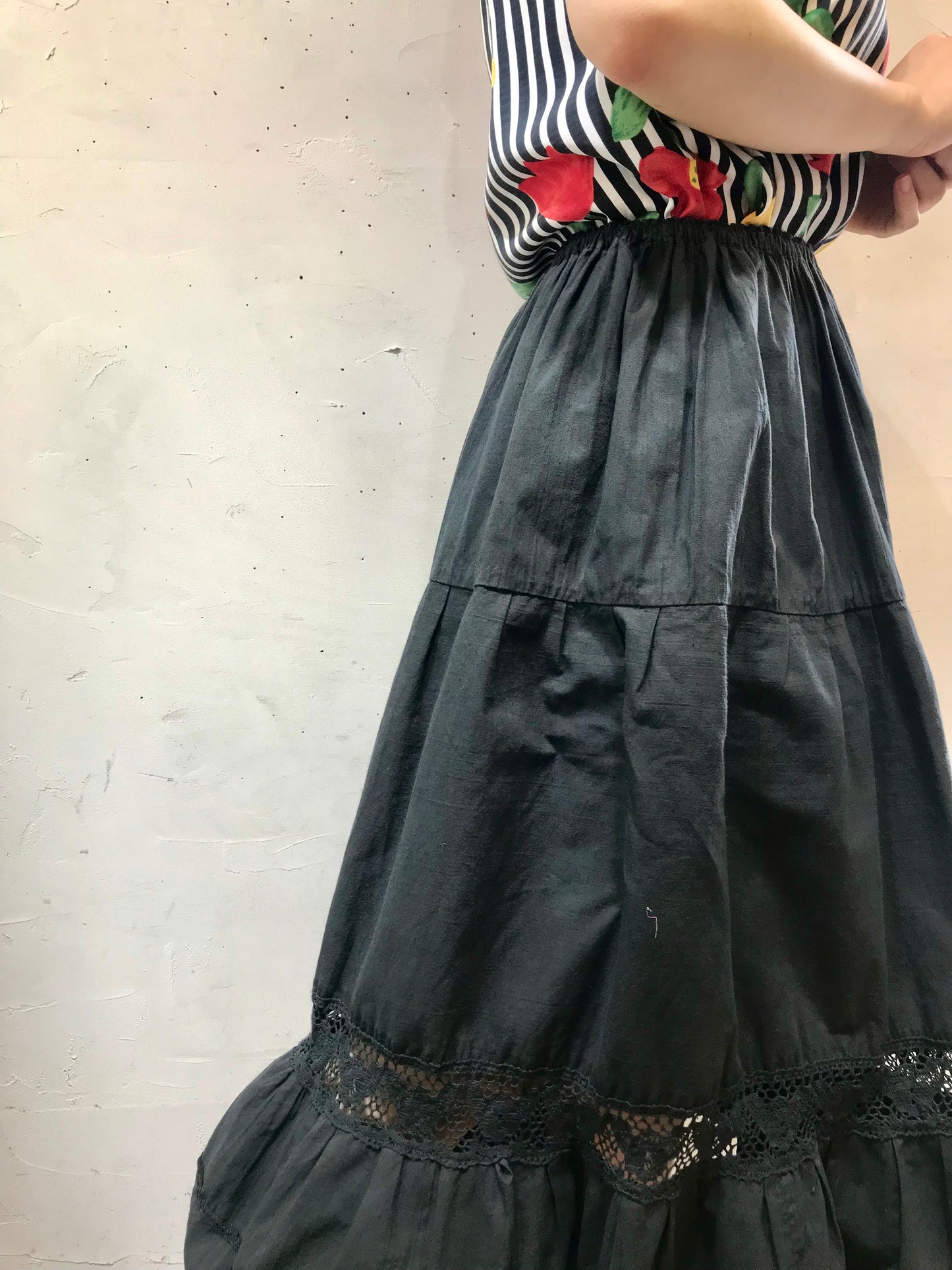 Vintage Tiered Skirt [H24710]