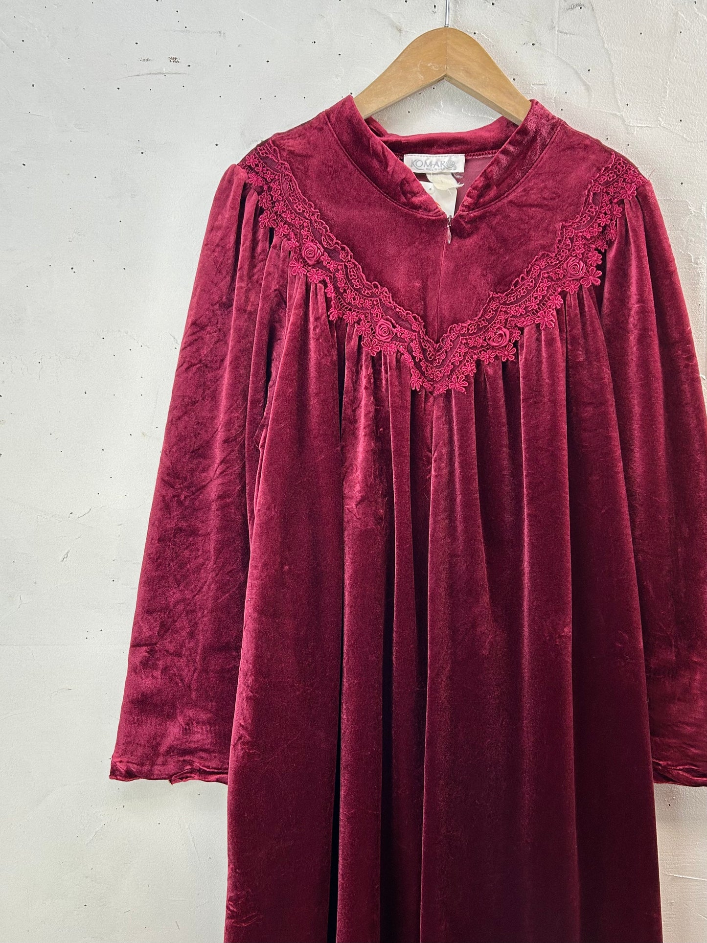 Vintage Velours Dress MADE IN USA [L29212]