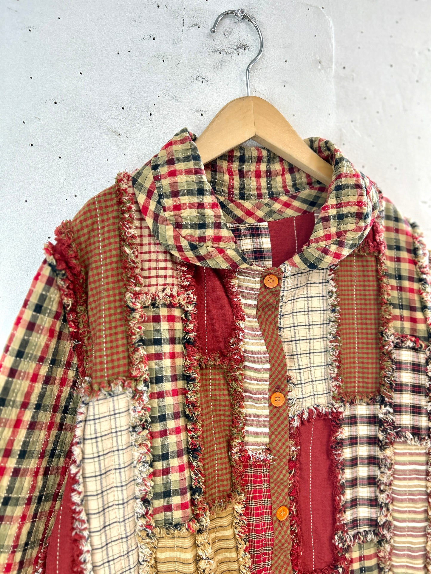 Vintage Patchwork Quilt Jacket  [L31073]