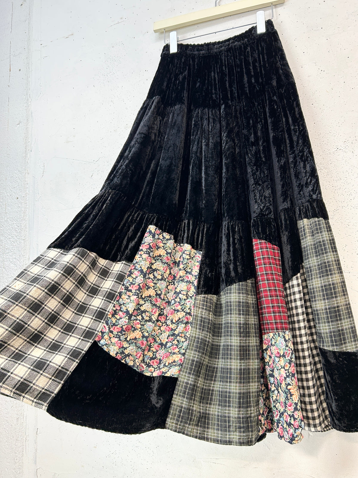 Vintage Velour Skirt  [I33779]