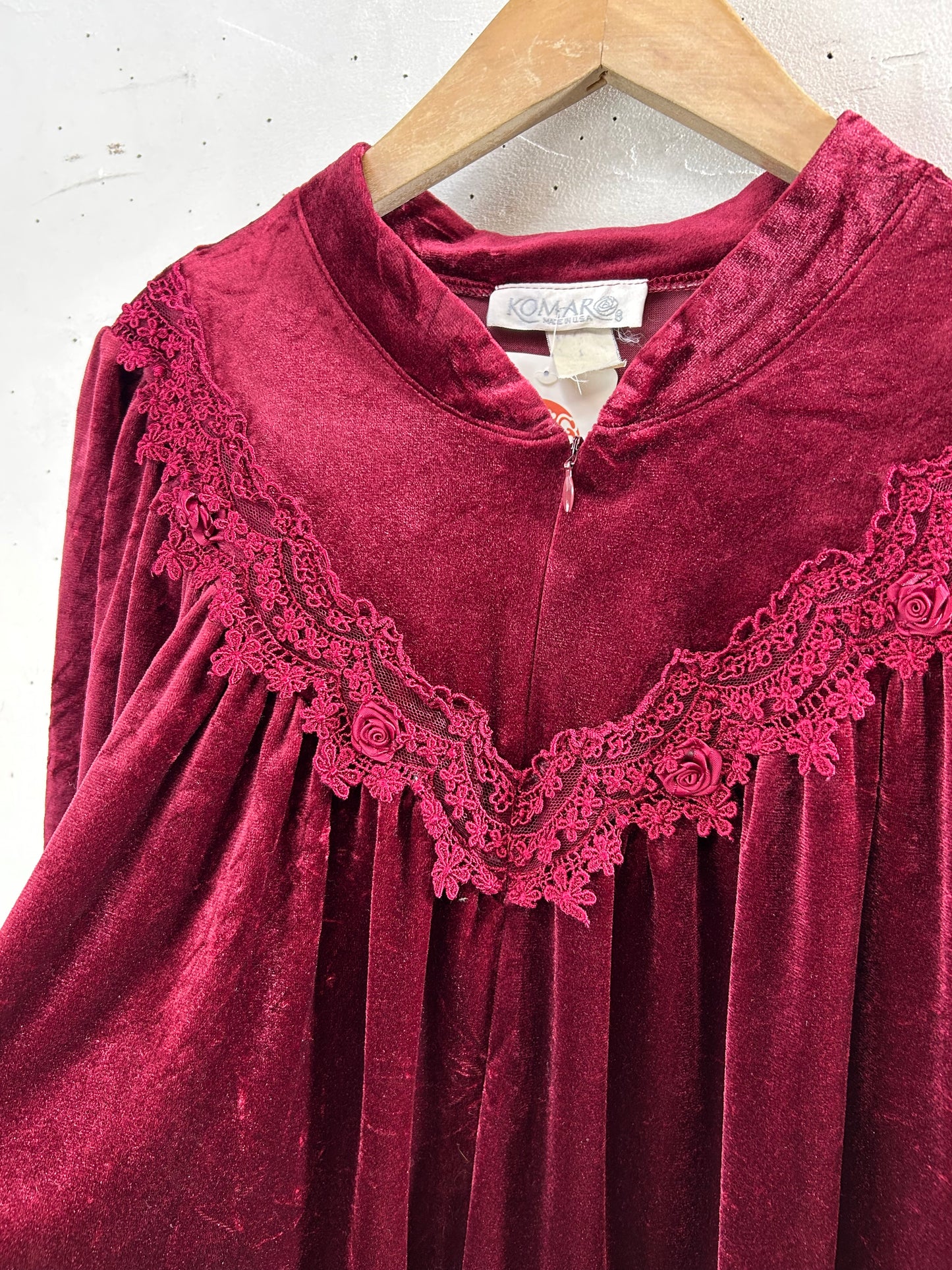 Vintage Velours Dress MADE IN USA [L29212]