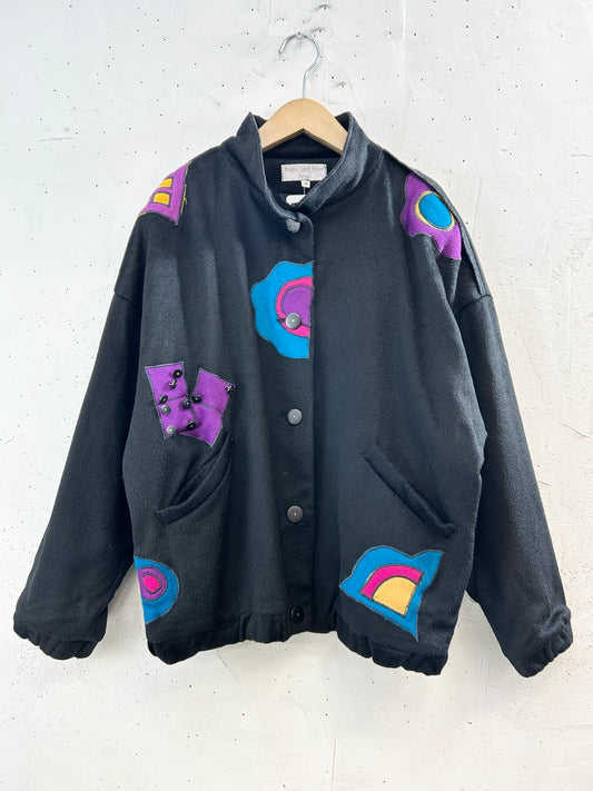 Vintage Wool Jacket Made in USA [K30761]