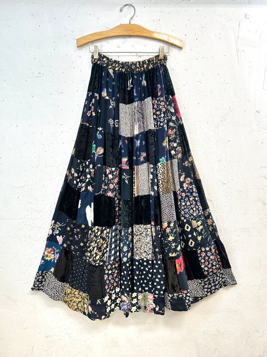 Vintage Patchwork Skirt [A31378]