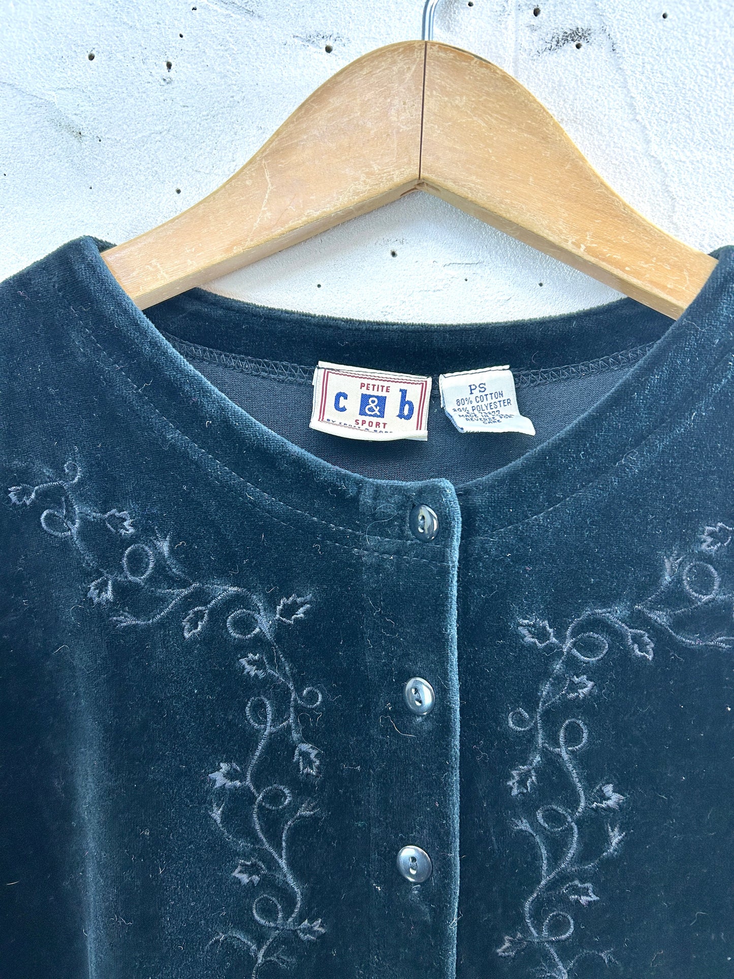 Vintage velours tops [K30928]