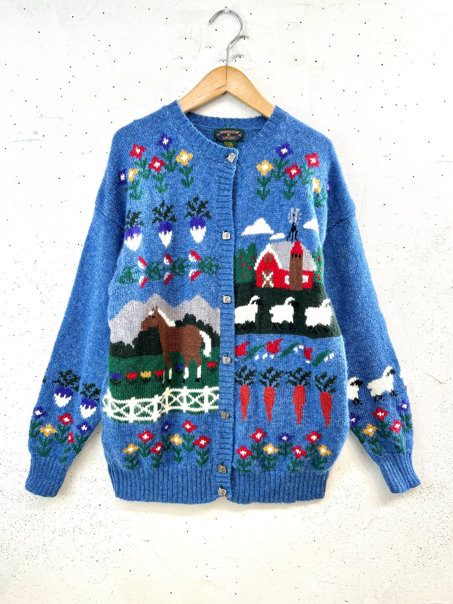 Vintage Hand Knit Cardigan [L31156]