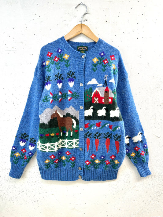 Vintage Hand Knit Cardigan [L31156]