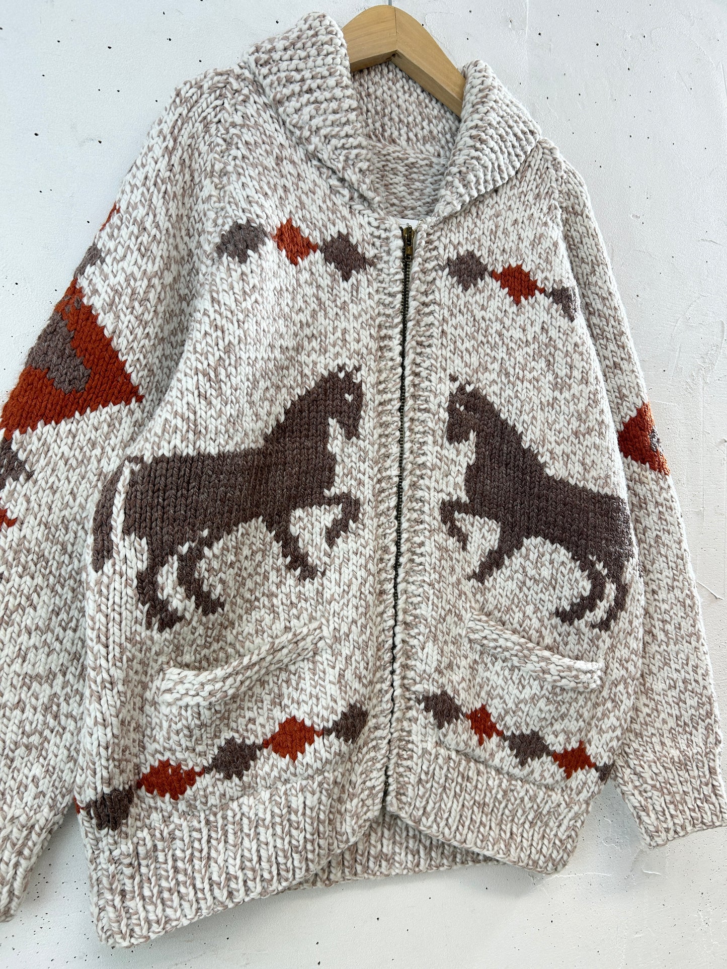 Vintage Cowichan Knit Cardigan [K30787]