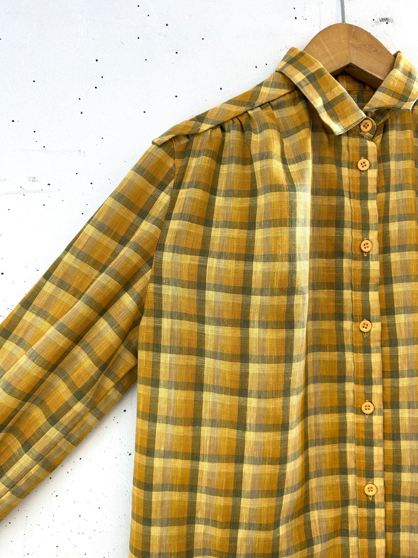 Vintage  Plaid Shirt [E32526]