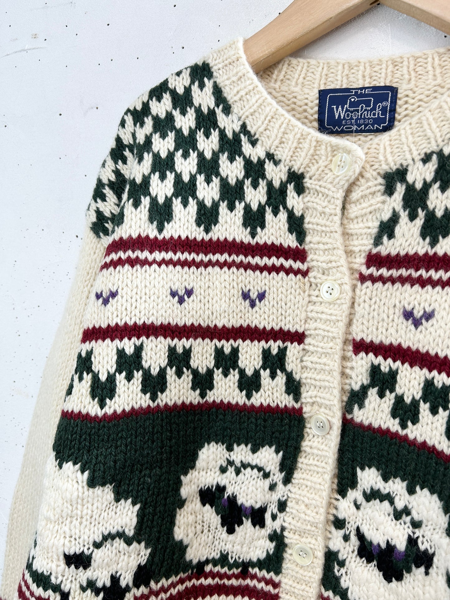 Vintage Hand Knit Cardigan 〜Wool Rich〜 [A29397]