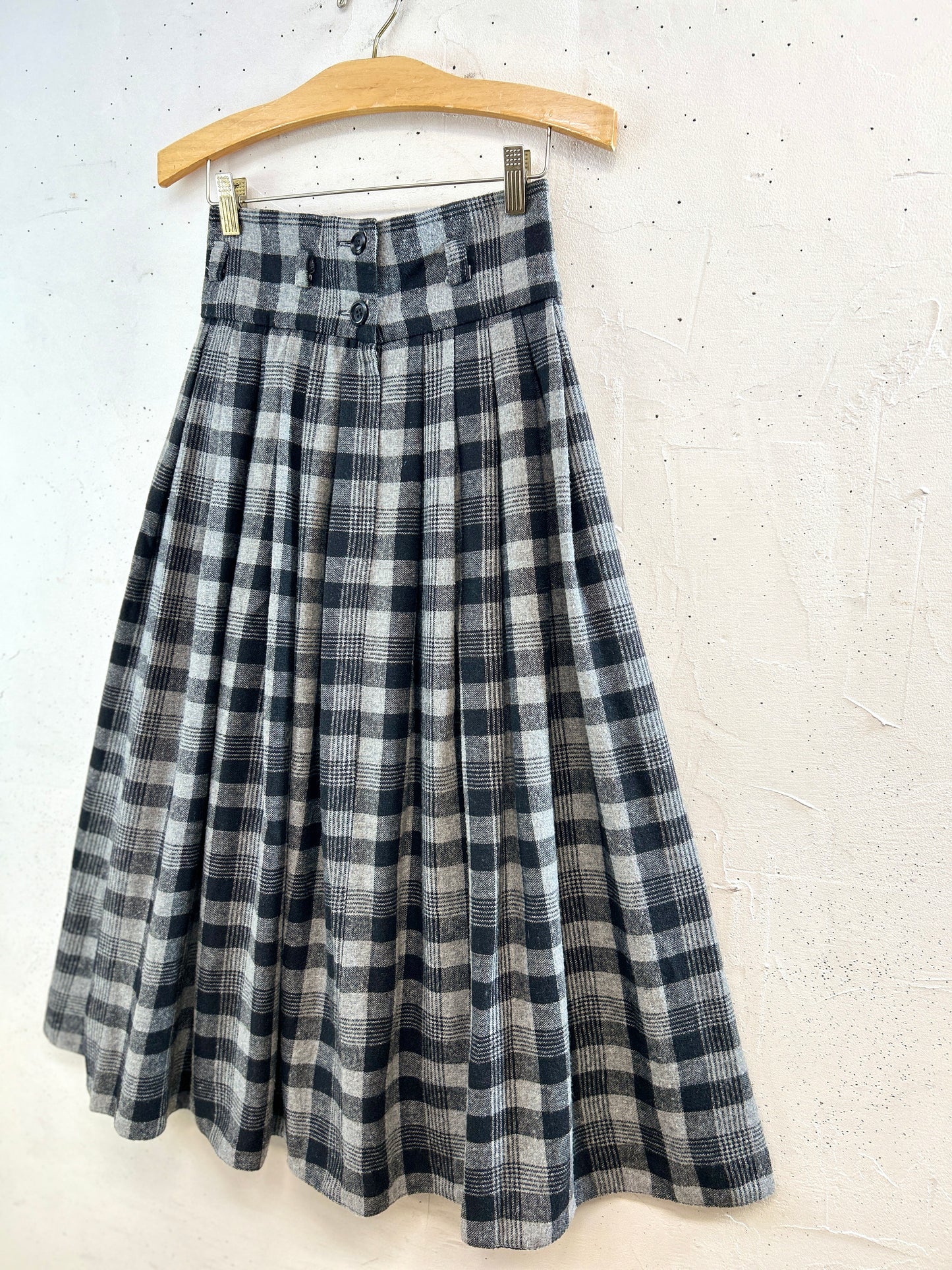Vintage Plaid Skirt   [L31011]